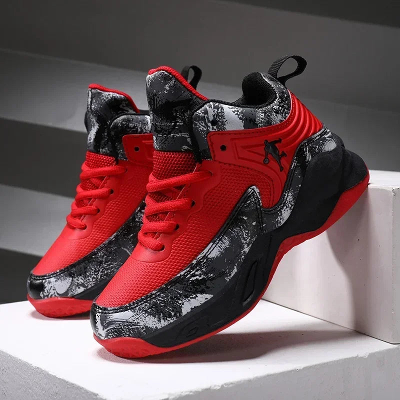 2024 Boys' Thick Sole Basketball Sneakers for Kids ATHLEXES