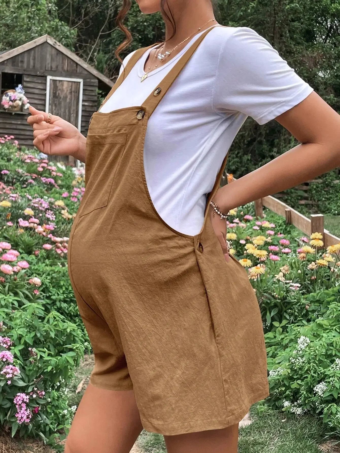 Chic Plus Size Maternity Jumpsuit for Summer Bliss ATHLEXES