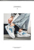 New Men's Shoes Spring and Summer 2024 New Wave Flower Shoes Men's Tide Shoes Men's Leather Sports Casual Breathable Board Shoes ATHLEXES