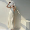 LuxeFlow Chiffon Maternity Dress ATHLEXES