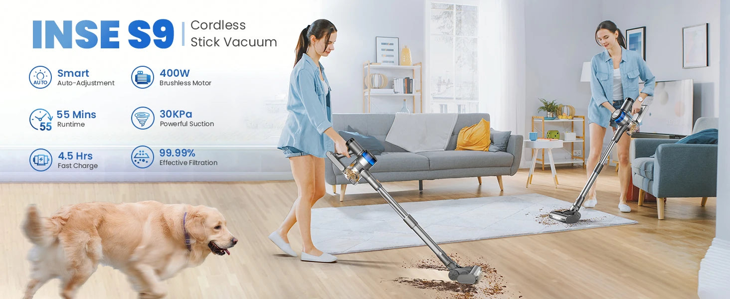 INSE S9 Smart Wireless Vacuum Cleaner ATHLEXES