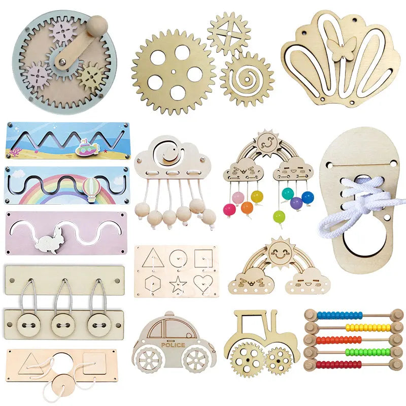 DIY Montessori Busy Board Accessories ATHLEXES