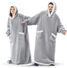 CozySleeve Oversized Flannel Hoodie Blanket for All Seasons ATHLEXES
