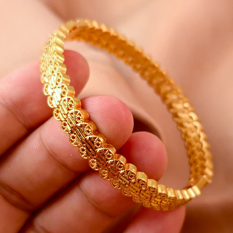 Dubai Turkish Gold Plated Bridal Bangles ATHLEXES