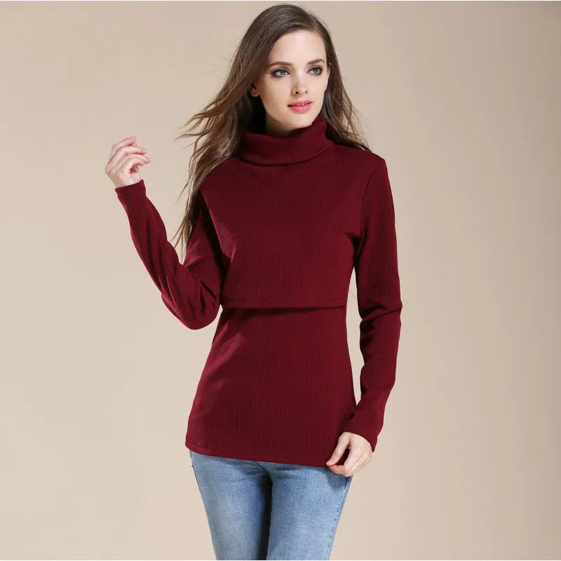 NurtureComfort Turtleneck Nursing Top ATHLEXES