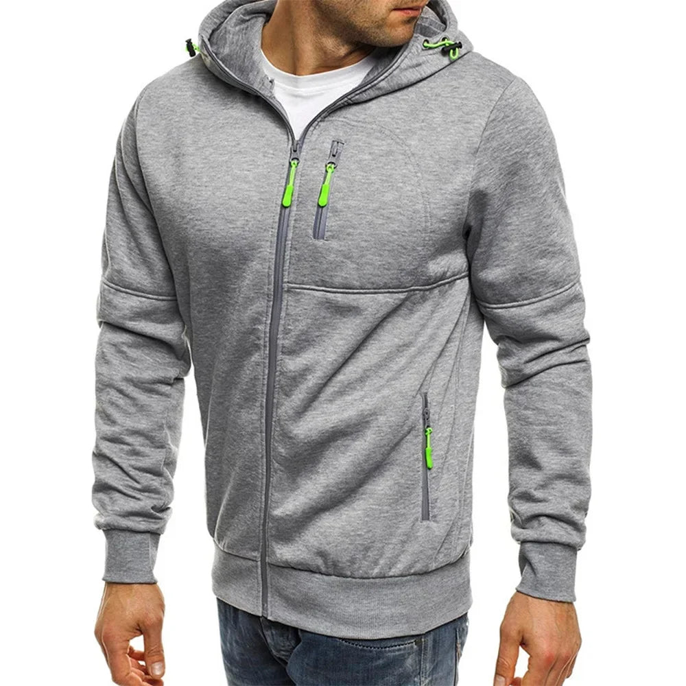 UrbanStyle Men's Hooded Zipper Jacket with Custom Logo ATHLEXES