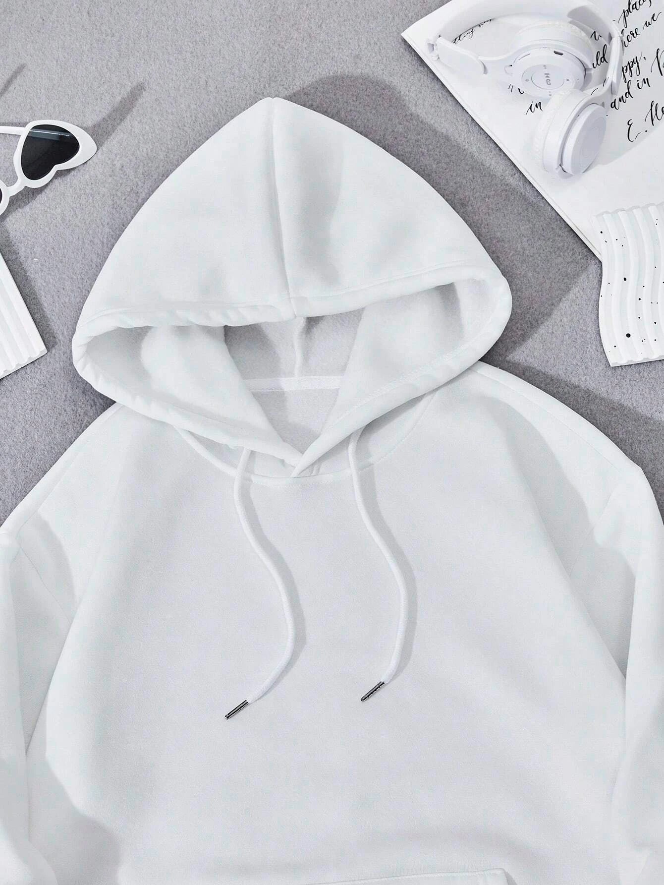 Chic Butterfly Print Fleece Hoodie for Women ATHLEXES