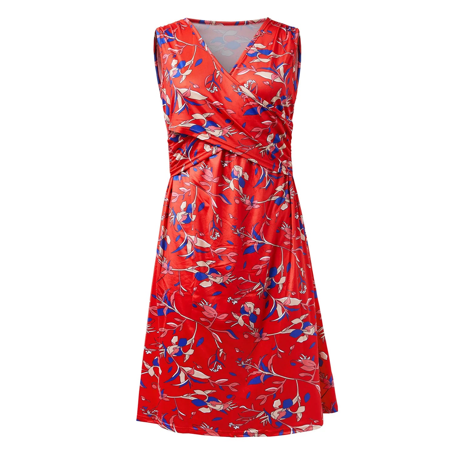 Nursing Blossom V-Neck Summer Dress ATHLEXES
