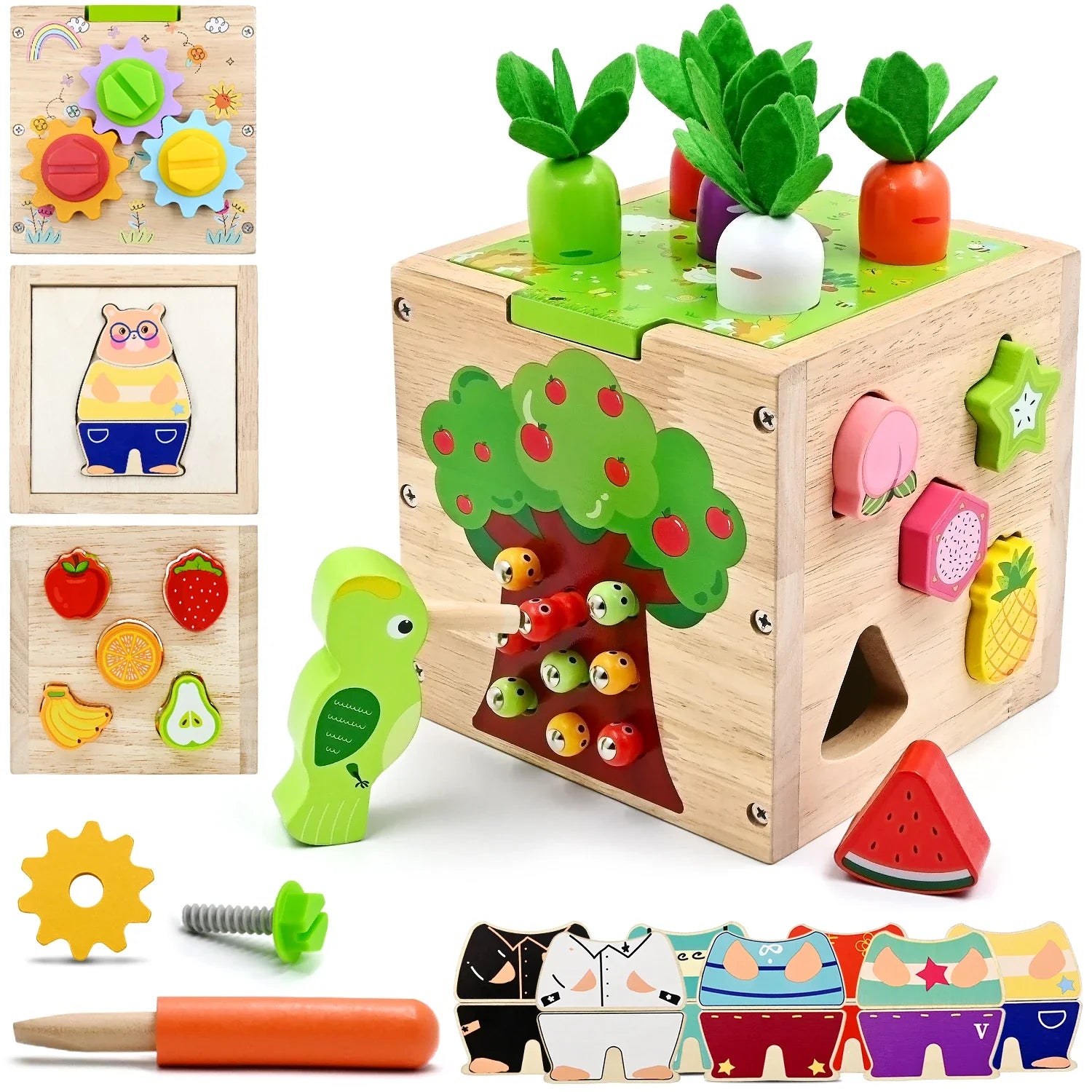 Creative Minds Wooden Activity Cube ATHLEXES