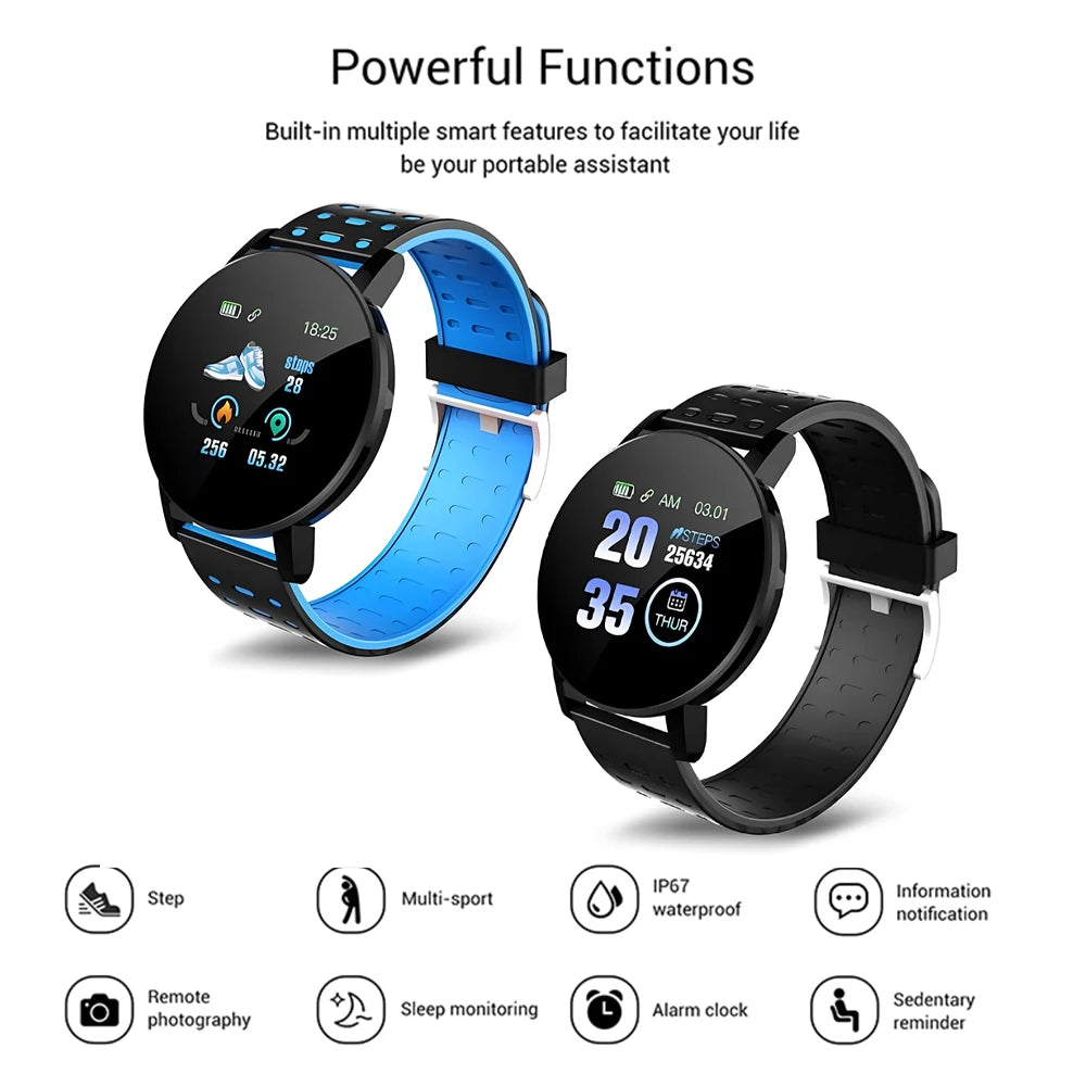 PulseSync 119 Smartwatch for Heart Rate & Fitness Tracking ATHLEXES