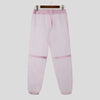 2024 Men's Mesh Transparent Drawstring Joggers Fashion Trousers ATHLEXES