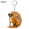 Heartfelt Dog Angel Pendant Keychain ATHLEXES