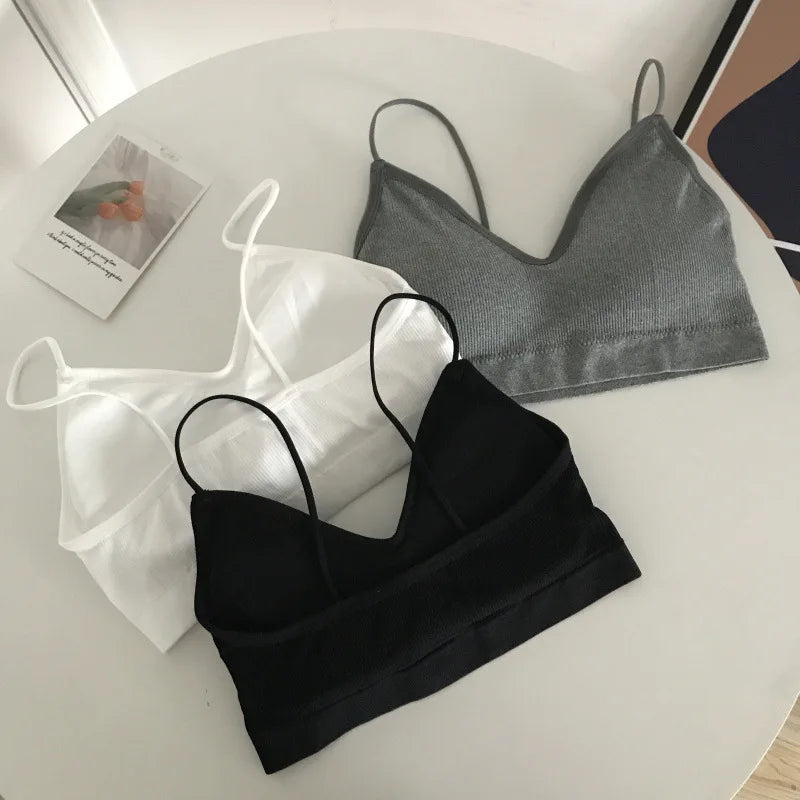 Women's Sports Bra Set Underwear Bra Korean Style Push Up No Steel Ring Bra ATHLEXES