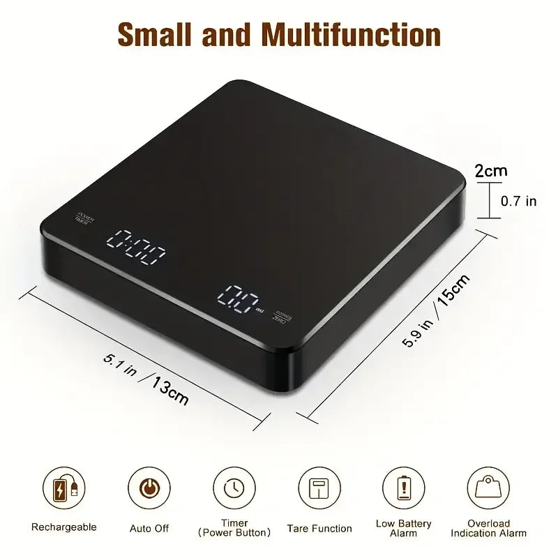 Precision Brew Digital Coffee Scale with Timer ATHLEXES