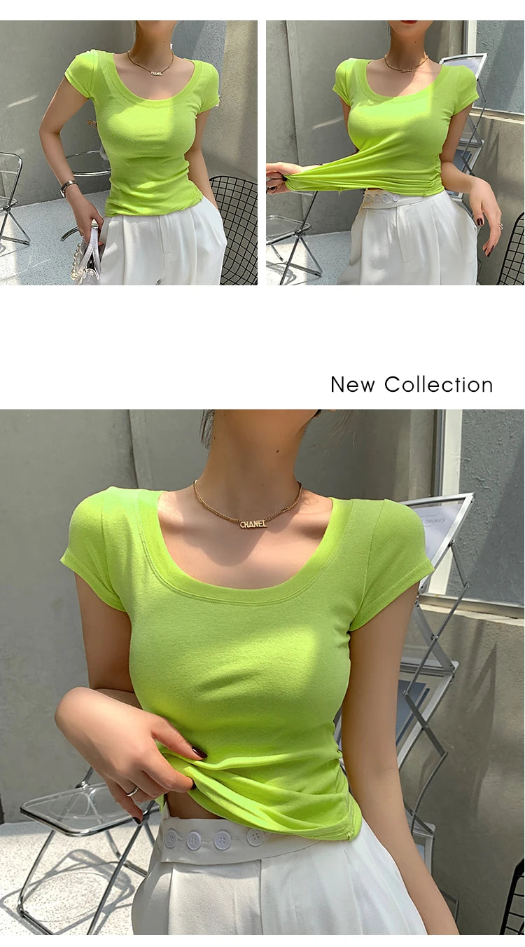 AOSSVIAO 100% Cotton Womenâ??s Slim Fit Tees ATHLEXES