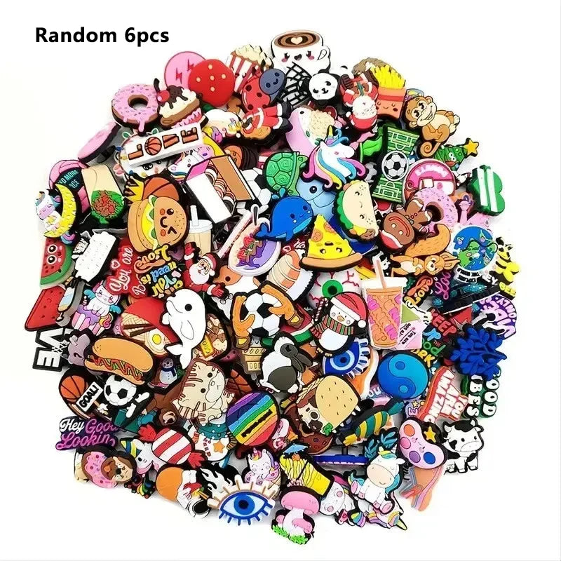 Charming 6-200PCS Cartoon Shoe Charms for Teens ATHLEXES