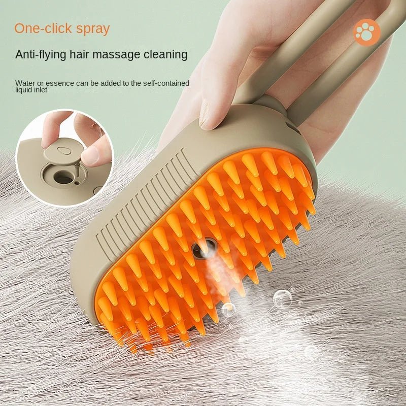 Cat Steam Brush Steamy Dog Brush 3 in 1 Electric Spray Cat Hair Brushes for Massage Pet Grooming Comb Hair Removal Combs ATHLEXES