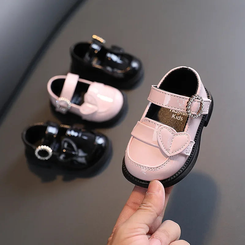 Crystal Elegance Mary Janes for Girls - Anti-Slippery Flats ATHLEXES