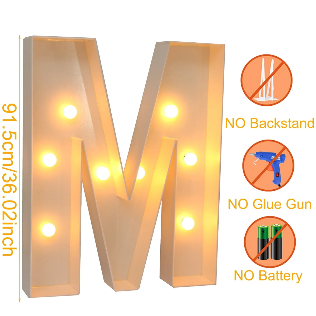 Giant LED Letter Light Box for Events & Decor ATHLEXES
