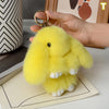 Chic 15cm Rabbit Fur Keychain for Bags & Gifts ATHLEXES