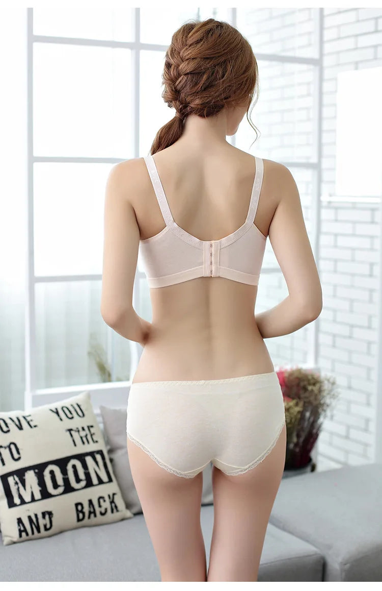 Cotton Comfort Wirefree Nursing Bra for Moms ATHLEXES