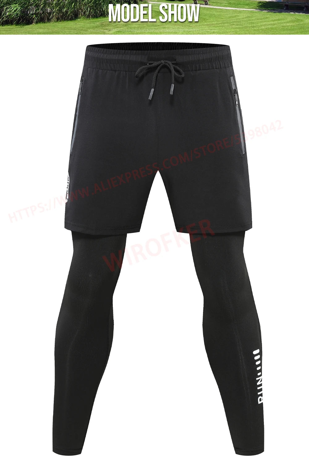 DualLayer Performance Running Trousers with Pockets ATHLEXES
