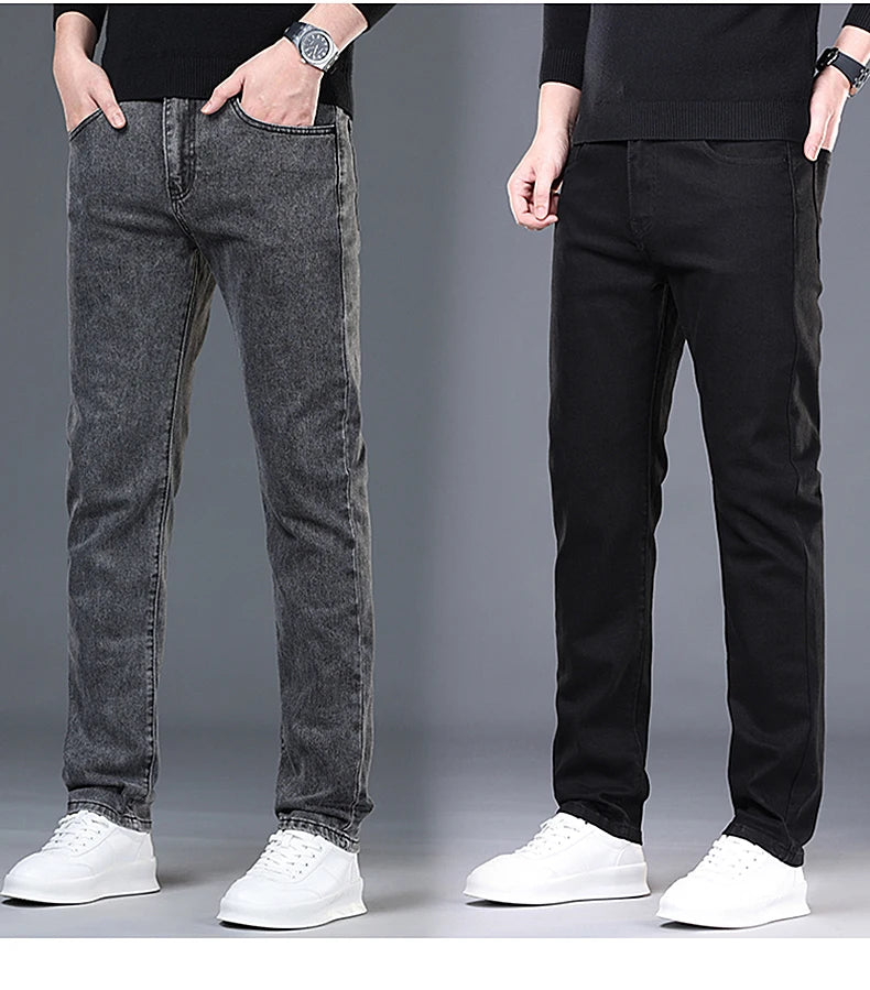 Korean Slim Fit Men's Denim Jeans ATHLEXES