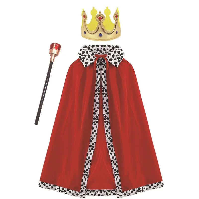 Royal Prince King Costume with Cloak & Crown ATHLEXES