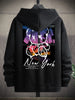 Urban Sunset Bear Graphic Hoodie for Men ATHLEXES