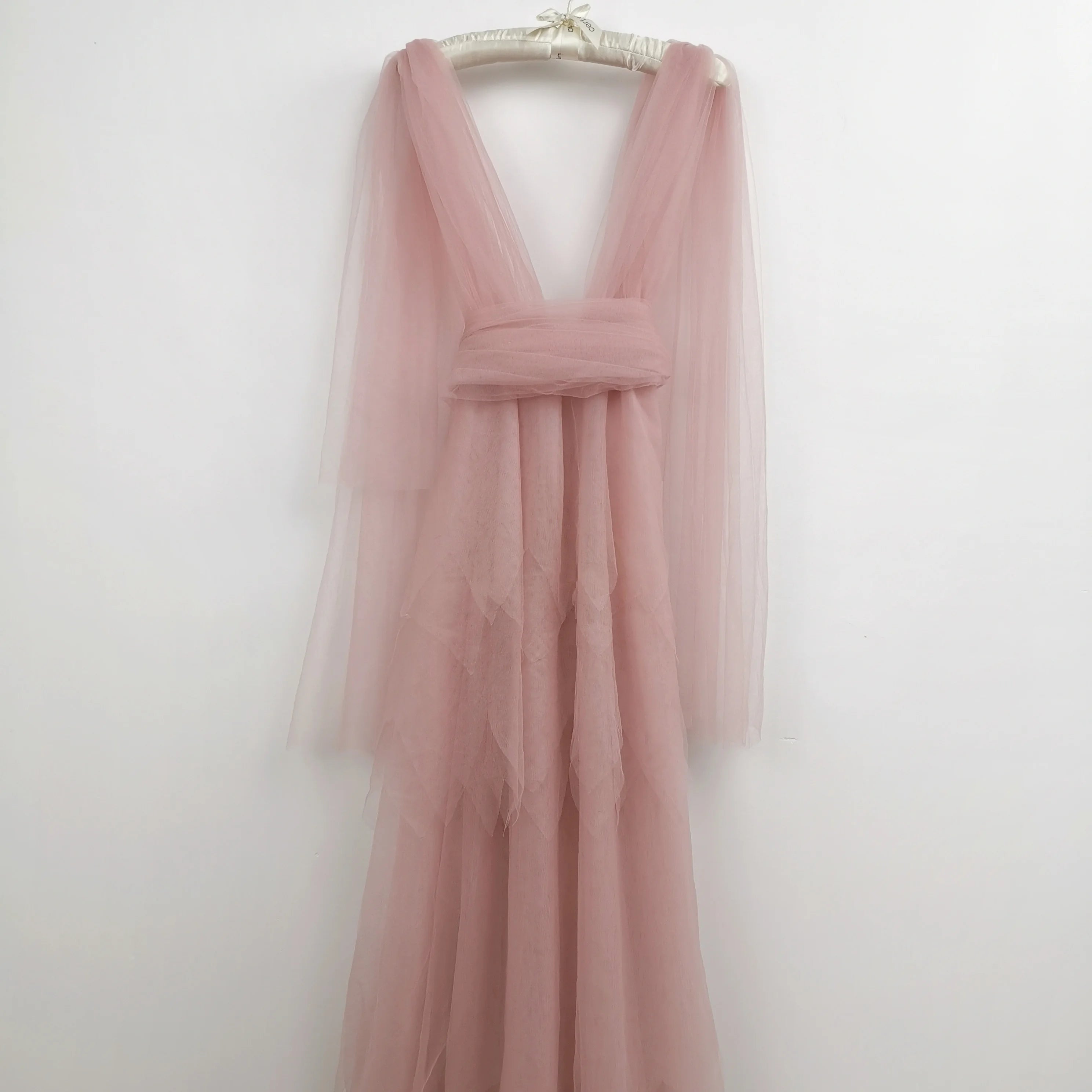 Boho Tulle Maternity Dress for Baby Showers ATHLEXES