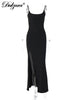 Elegant Lace-Back Cami Maxi Dress ATHLEXES