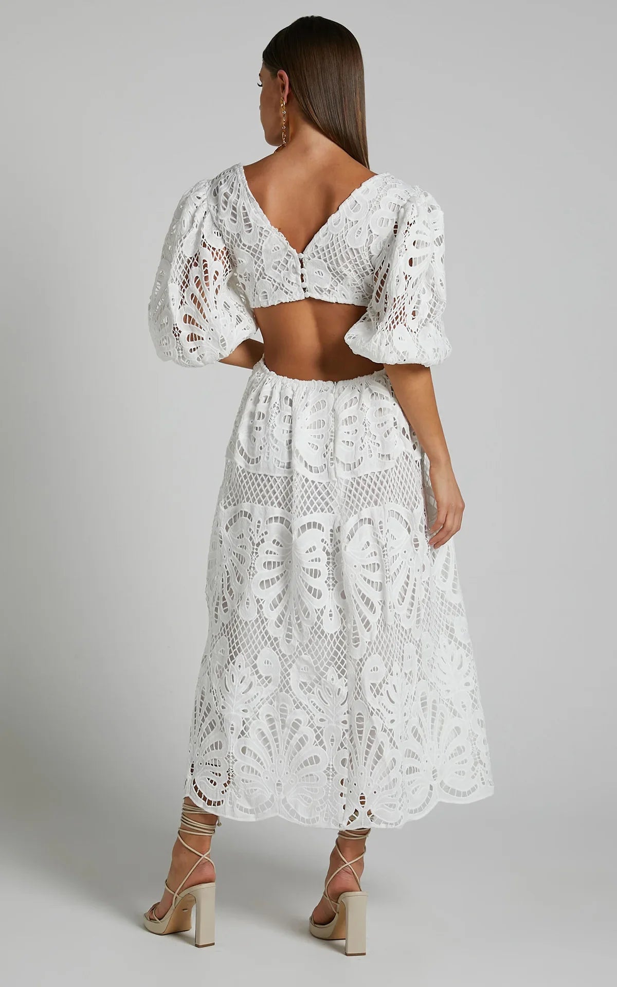 Elegant Lace Embroidered Summer Dress ATHLEXES