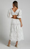 Elegant Lace Embroidered Summer Dress ATHLEXES