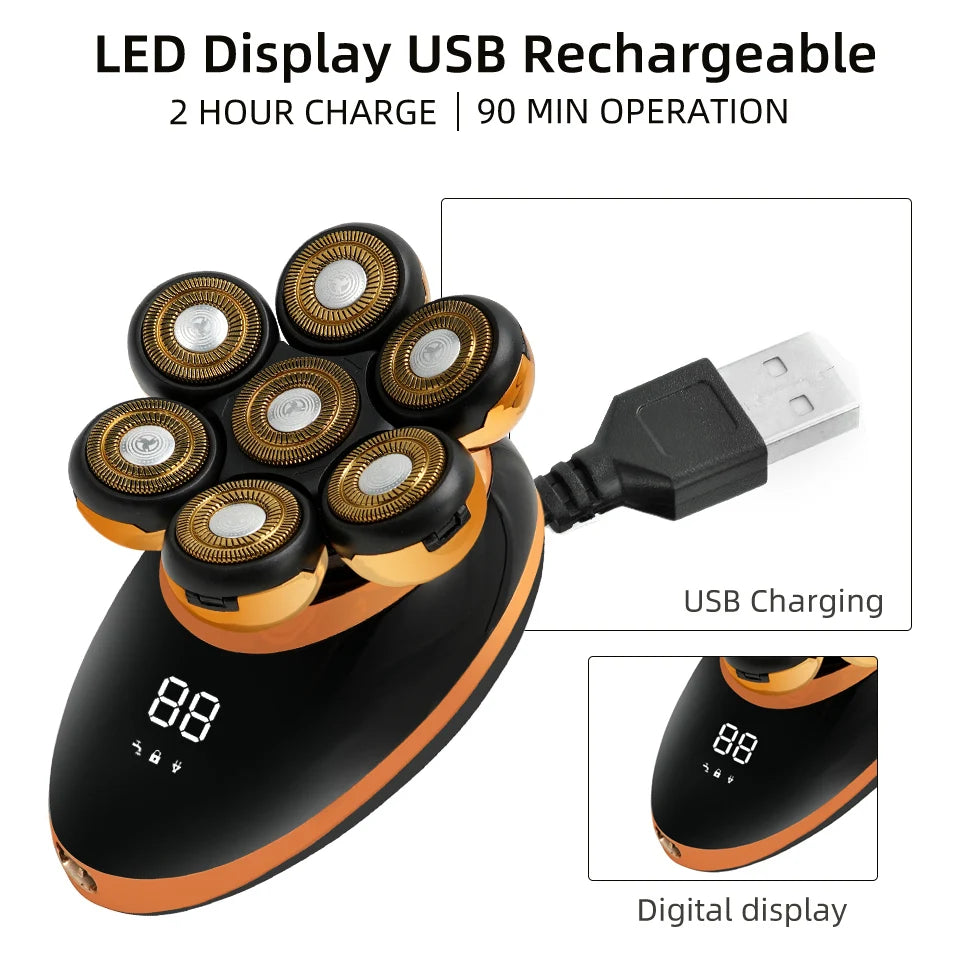 Men's 7D Luxe Electric Shaver & Grooming Kit ATHLEXES