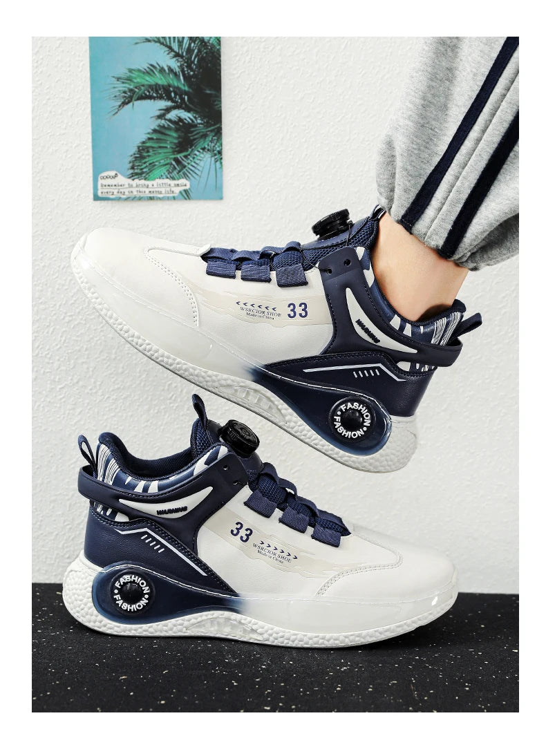 Comfy Rotating Buckle Mens Sneakers for Outdoor Adventures ATHLEXES