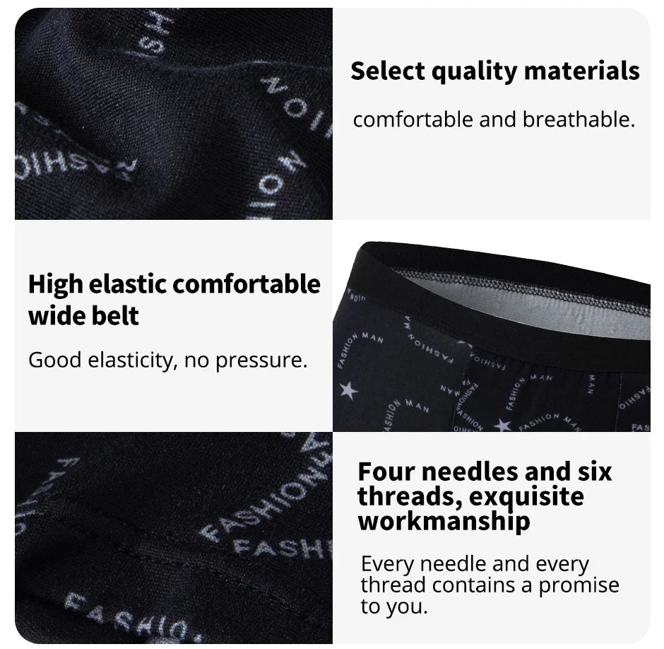 ComfortFlex Printed Underwear 4 Pack for Men ATHLEXES