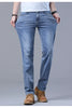 Light Blue Slim Fit Stretch Jeans for Men ATHLEXES