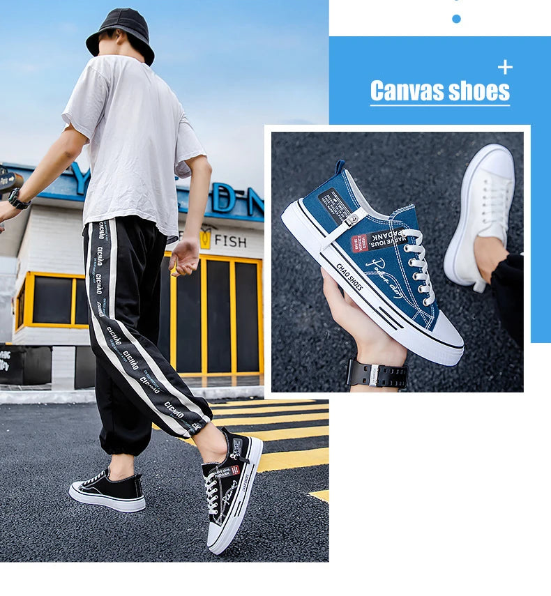 BreezeStep Canvas Sneakers for Men - Summer Comfort ATHLEXES
