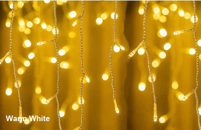 Enchanting 5m LED Icicle Garland Lights for Christmas ATHLEXES