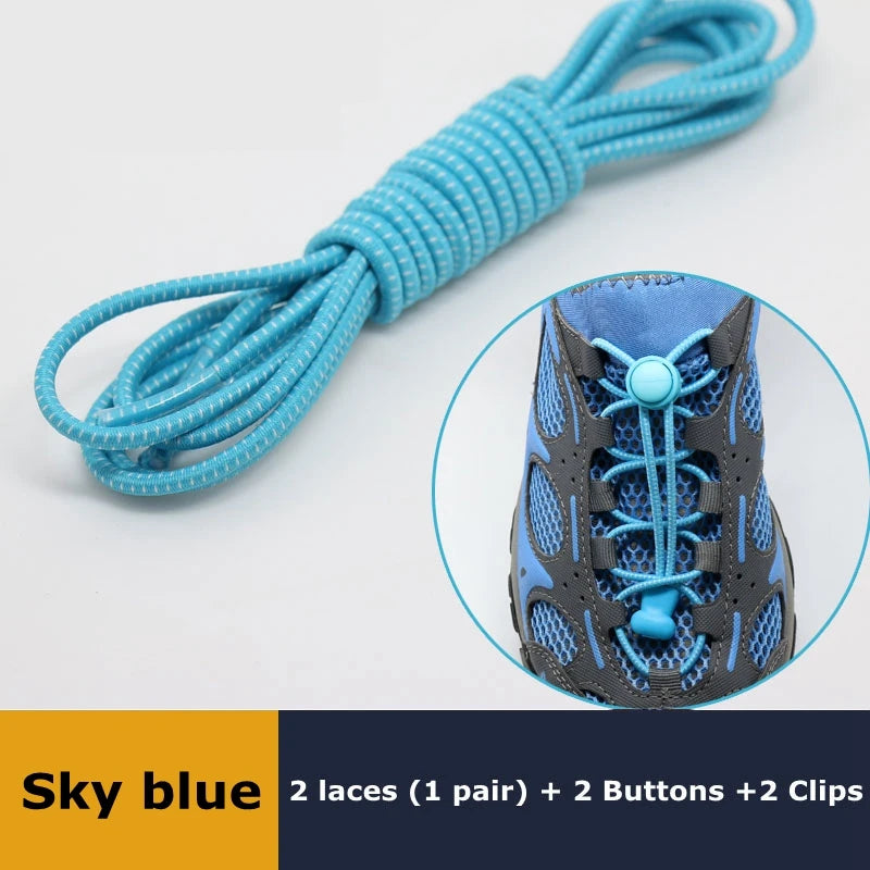 LazyLace No Tie Elastic Shoelaces - 1 Pair Stretch Fit ATHLEXES