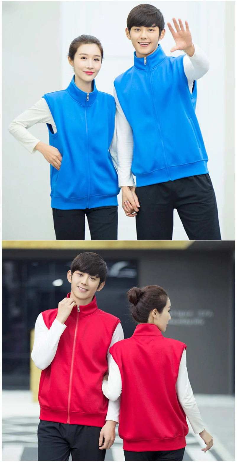 Custom Logo Winter Fleece Vest for Men and Women ATHLEXES