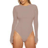 AllureFit Long Sleeve Bodycon Briefs Cut Bodysuit Tops ATHLEXES