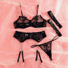 Luxe Floral Embroidery Lingerie Set ATHLEXES