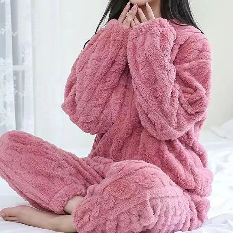 LuxVelvet Women's Winter Pajama Set ATHLEXES