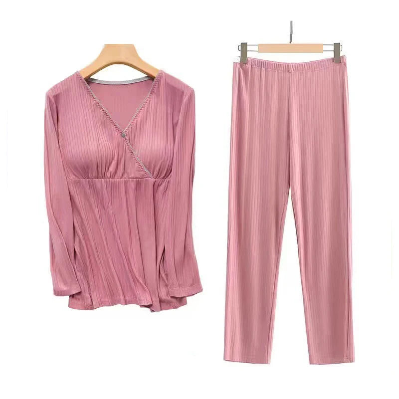 SereneMama Maternity Nursing Pajama Set ATHLEXES