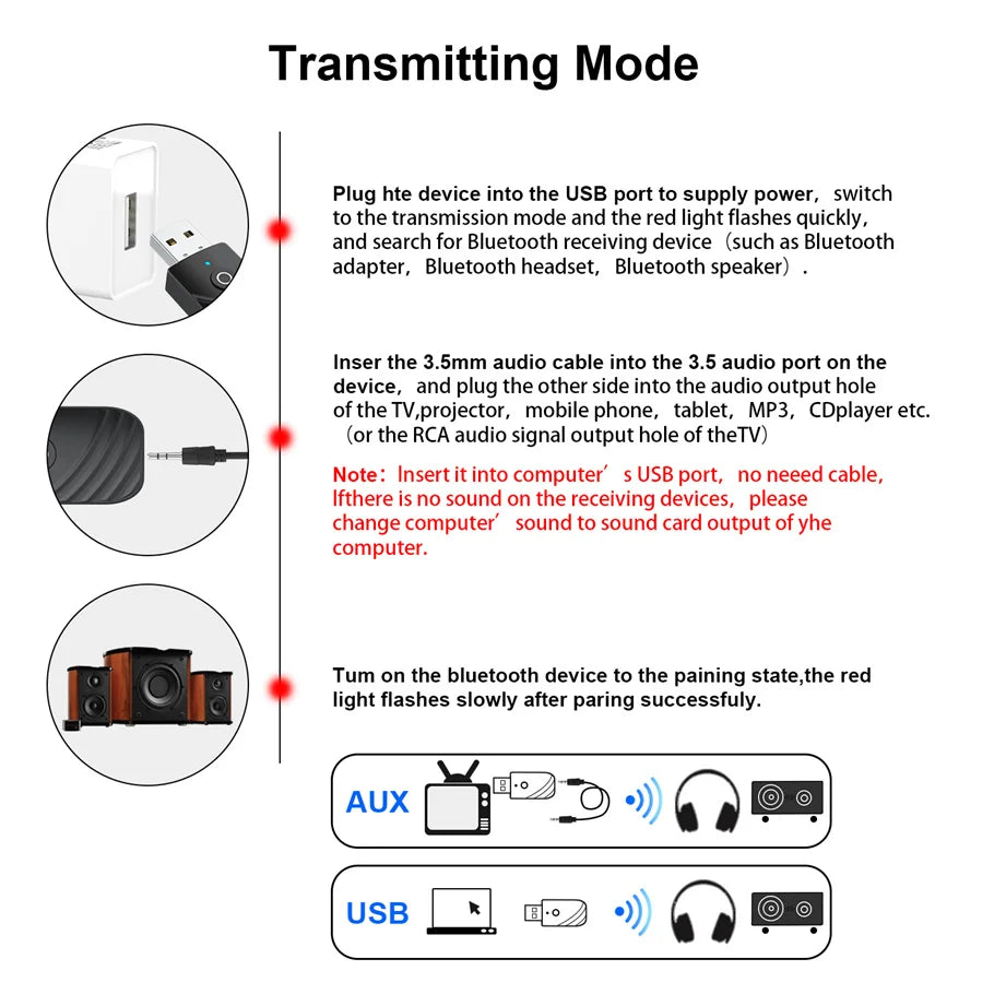 TriMode Bluetooth 5.0 Audio Adapter ATHLEXES