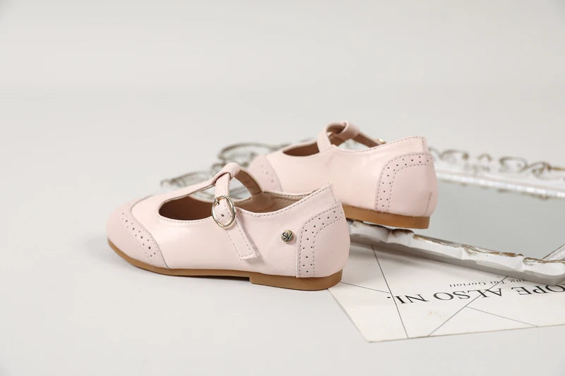 Princess Belle Kids' Mary Jane Leather Flats ATHLEXES