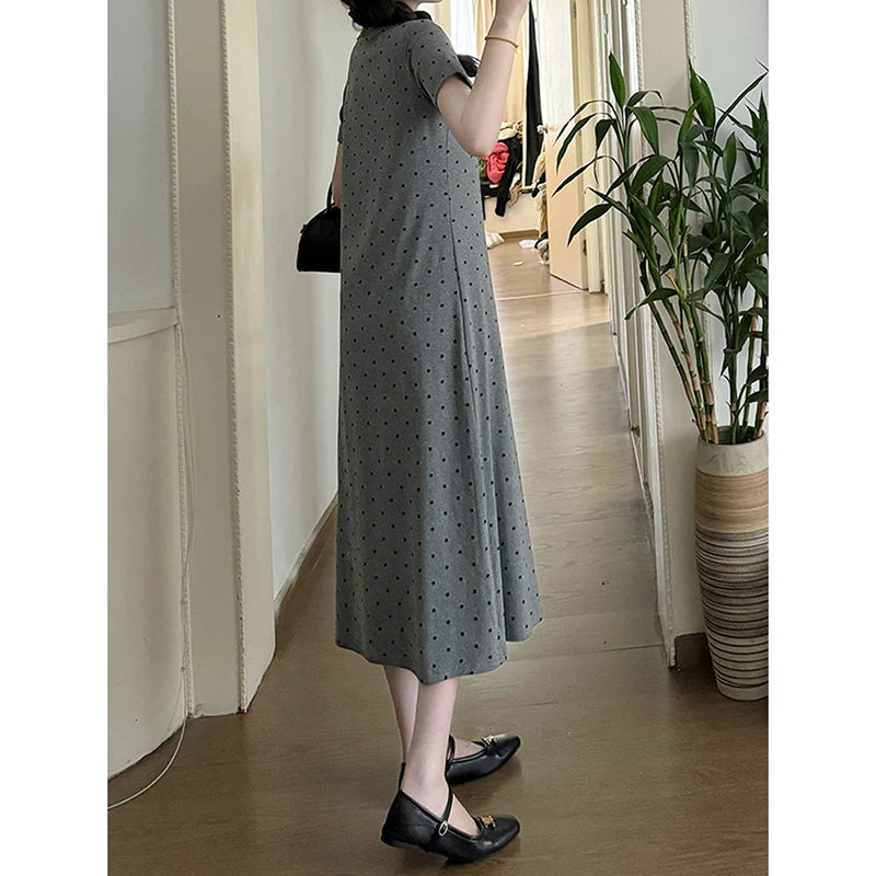 EVNISI Classic Polka Dot Maternity Dress ATHLEXES