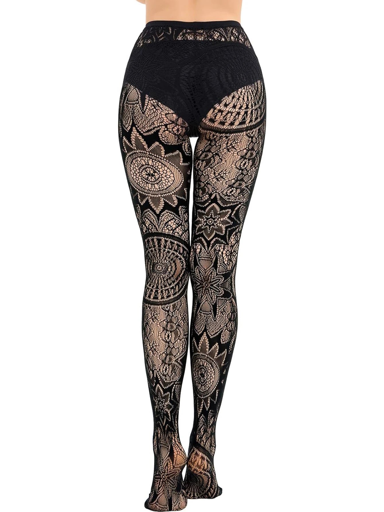 2024 Fashion Girls Fishnet Lace Tattoo Pantyhose Set ATHLEXES