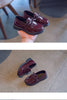 Elegant Bow-Knot Leather Flats for Girls' Events ATHLEXES